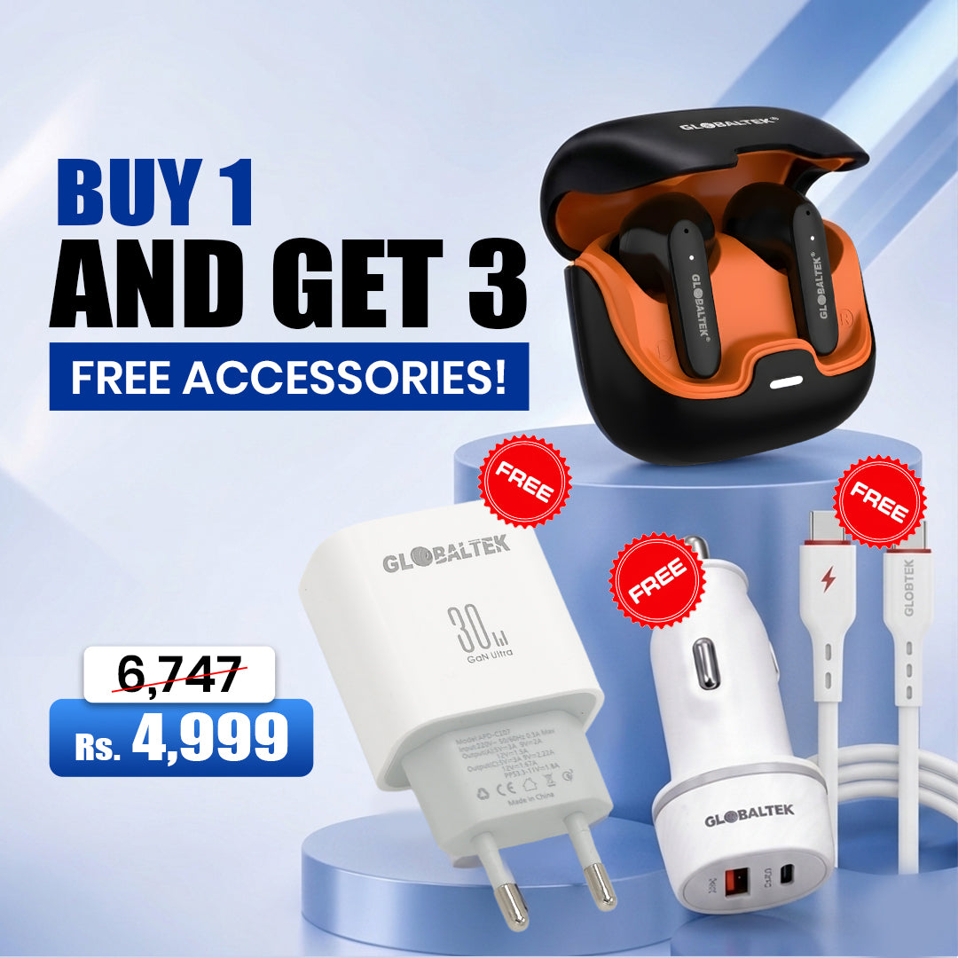 Buy 1 Earbud, GET 3 FREE Accessories! (Rs. 4,999)